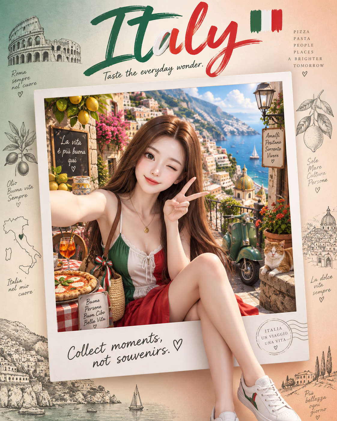 国家主题3D卡通旅行海报 — AI image creation