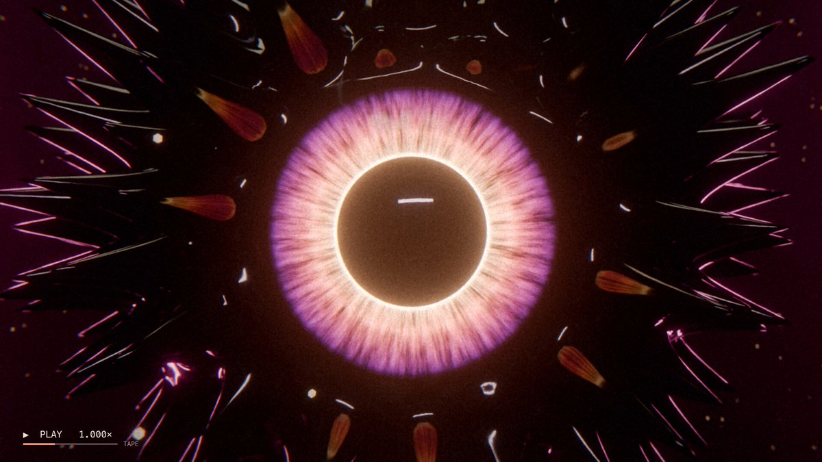Music-driven Blender visual scene