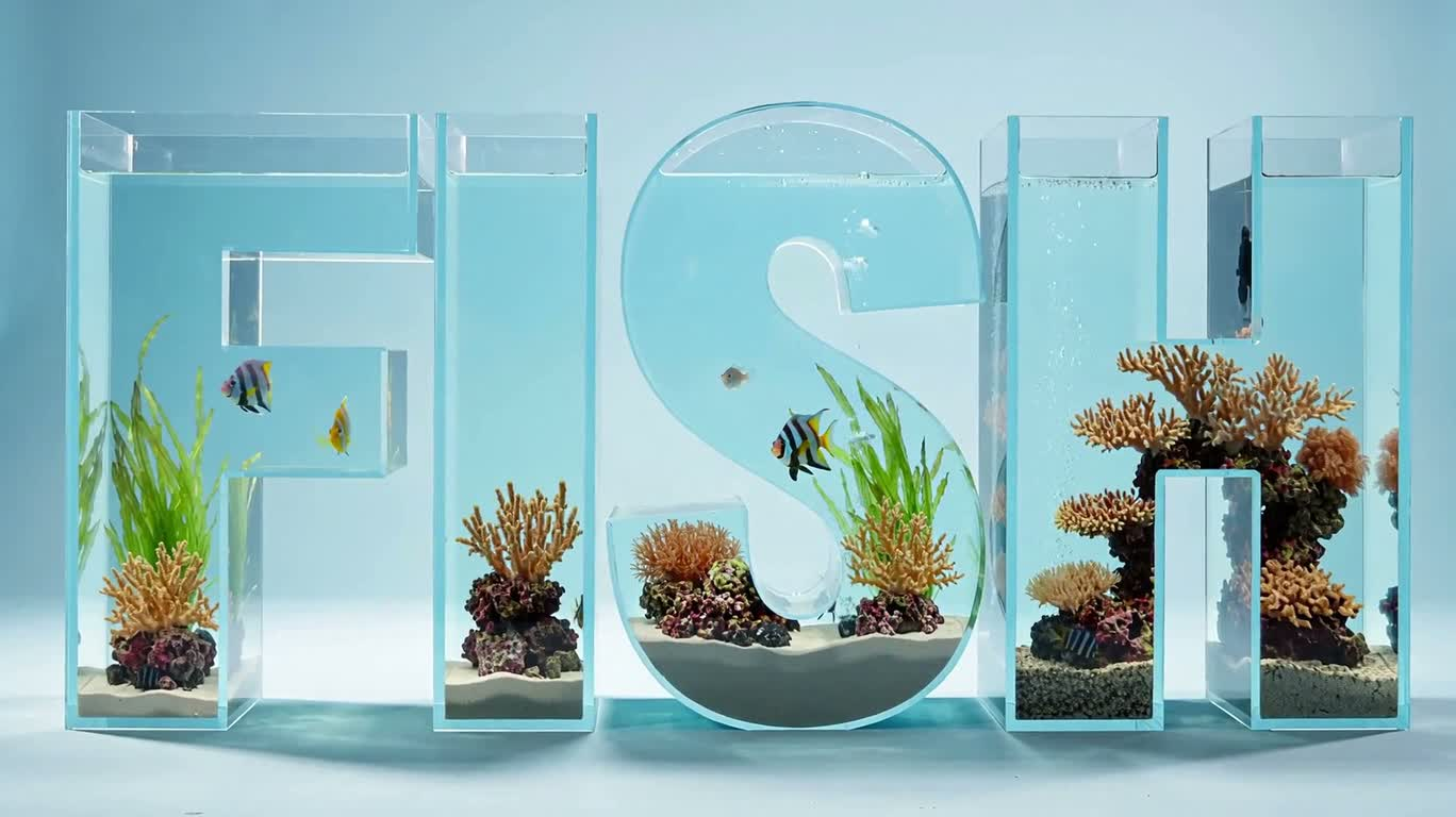 Aquarium Alphabet Fish Tank — AI video creation