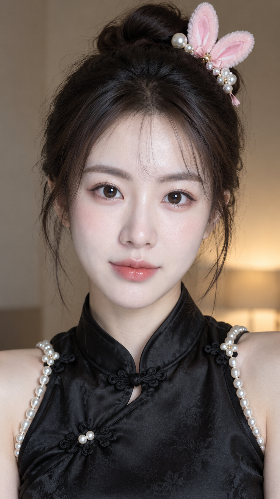 韩系甜美女性手机摄影写真 — AI image creation