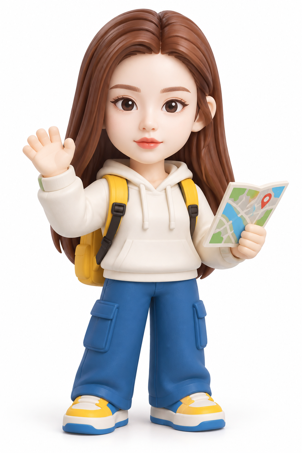 可定制造型与动作的块状迷你人偶 — AI image creation