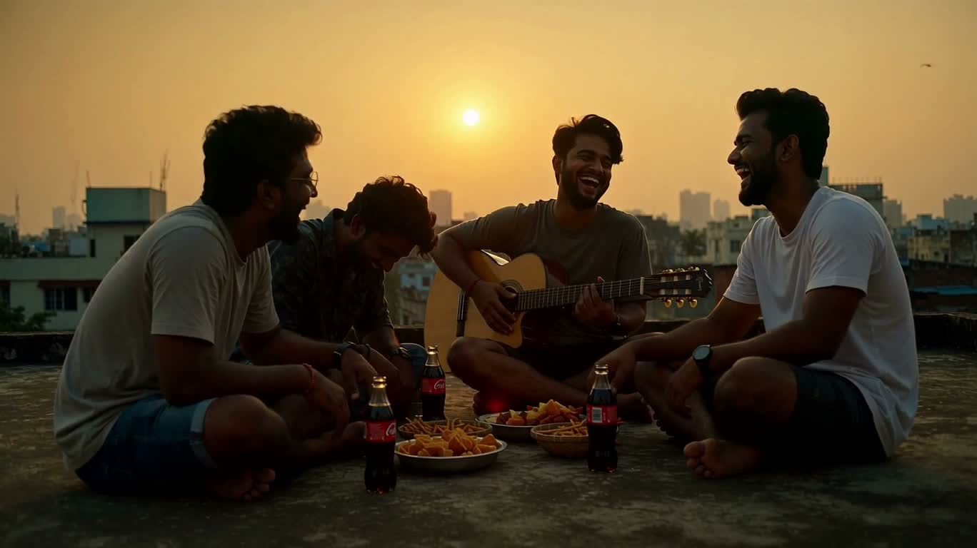 Tình bạn lúc hoàng hôn trên sân thượng Dhaka
