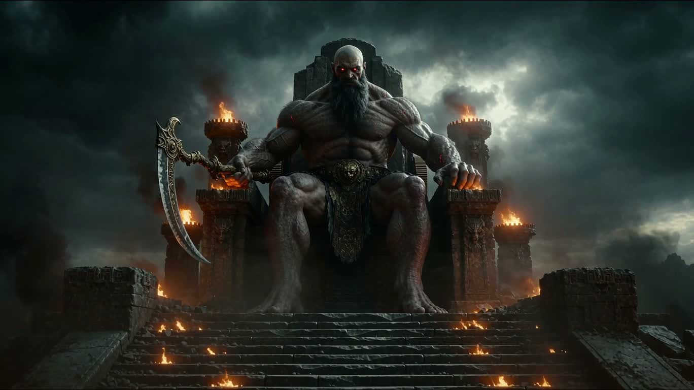 Ancient Titan on the Gear Throne