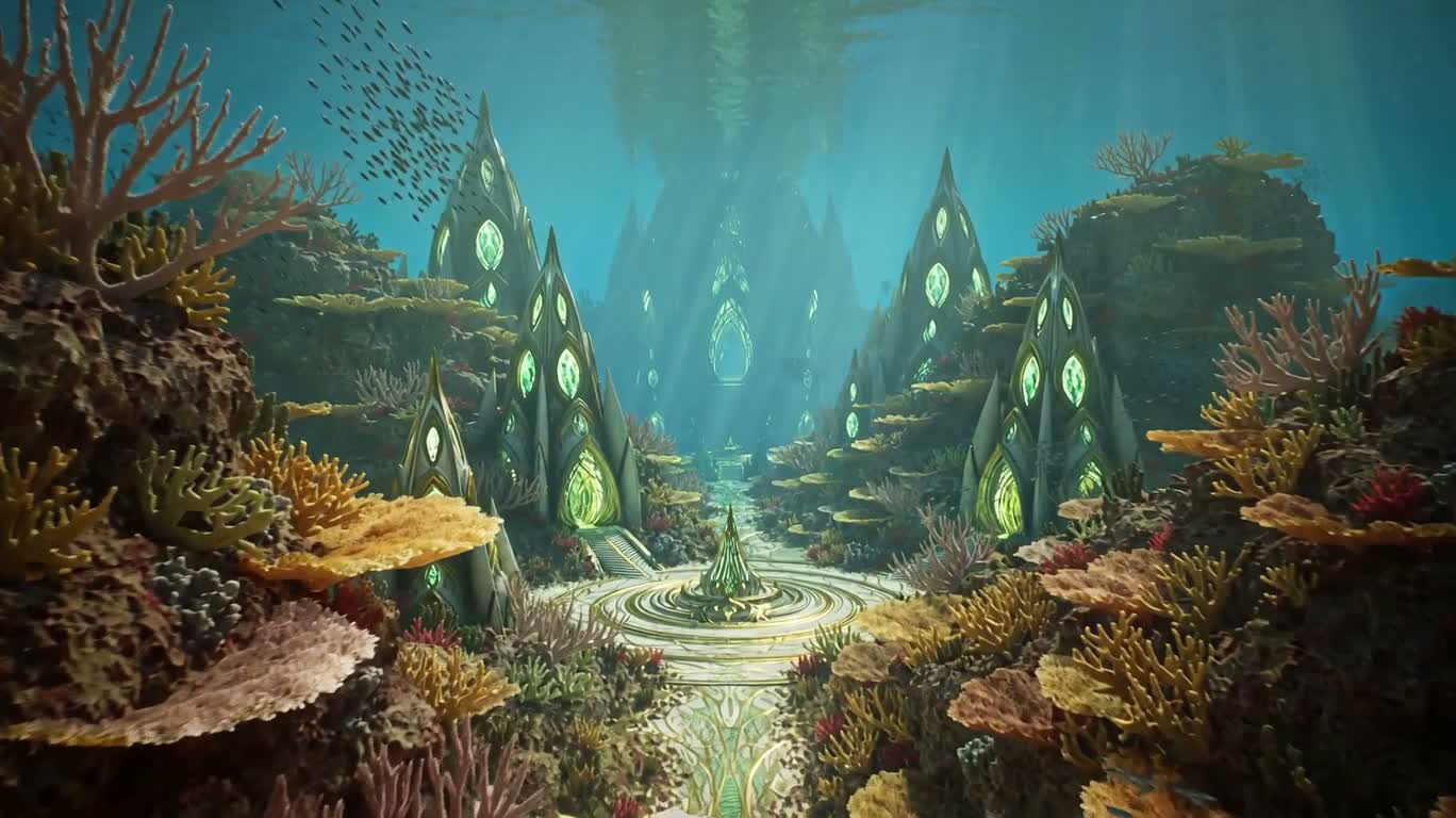 Thành phố dưới biển lung linh