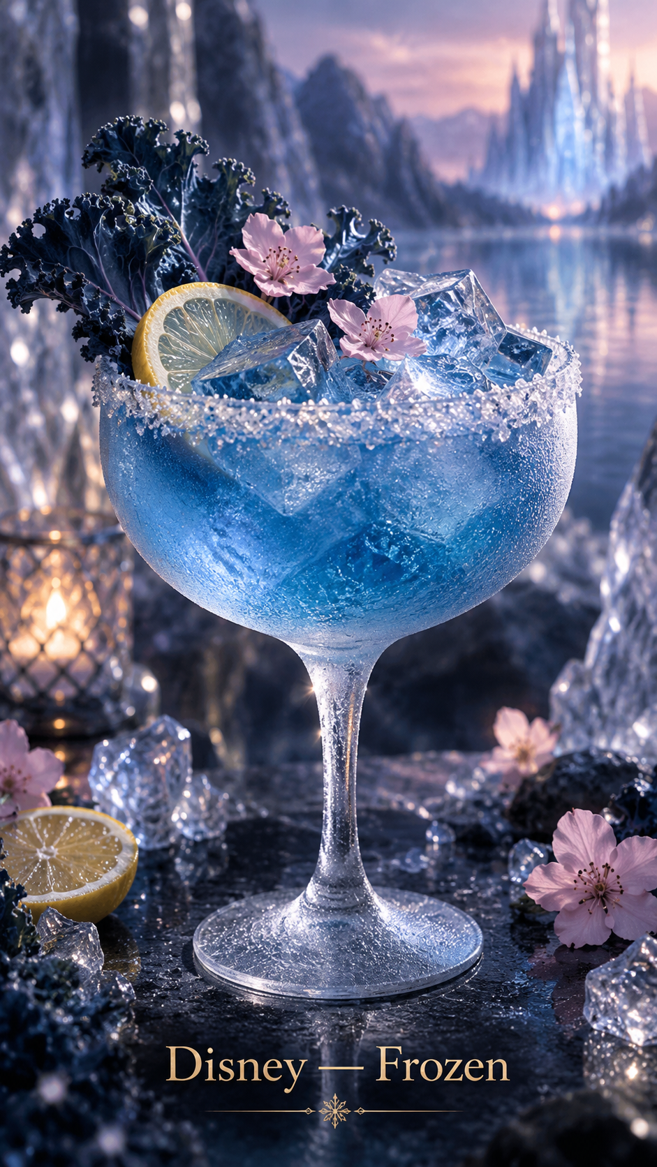 Áp phích cocktail cao cấp lấy cảm hứng từ Nữ hoàng băng giá