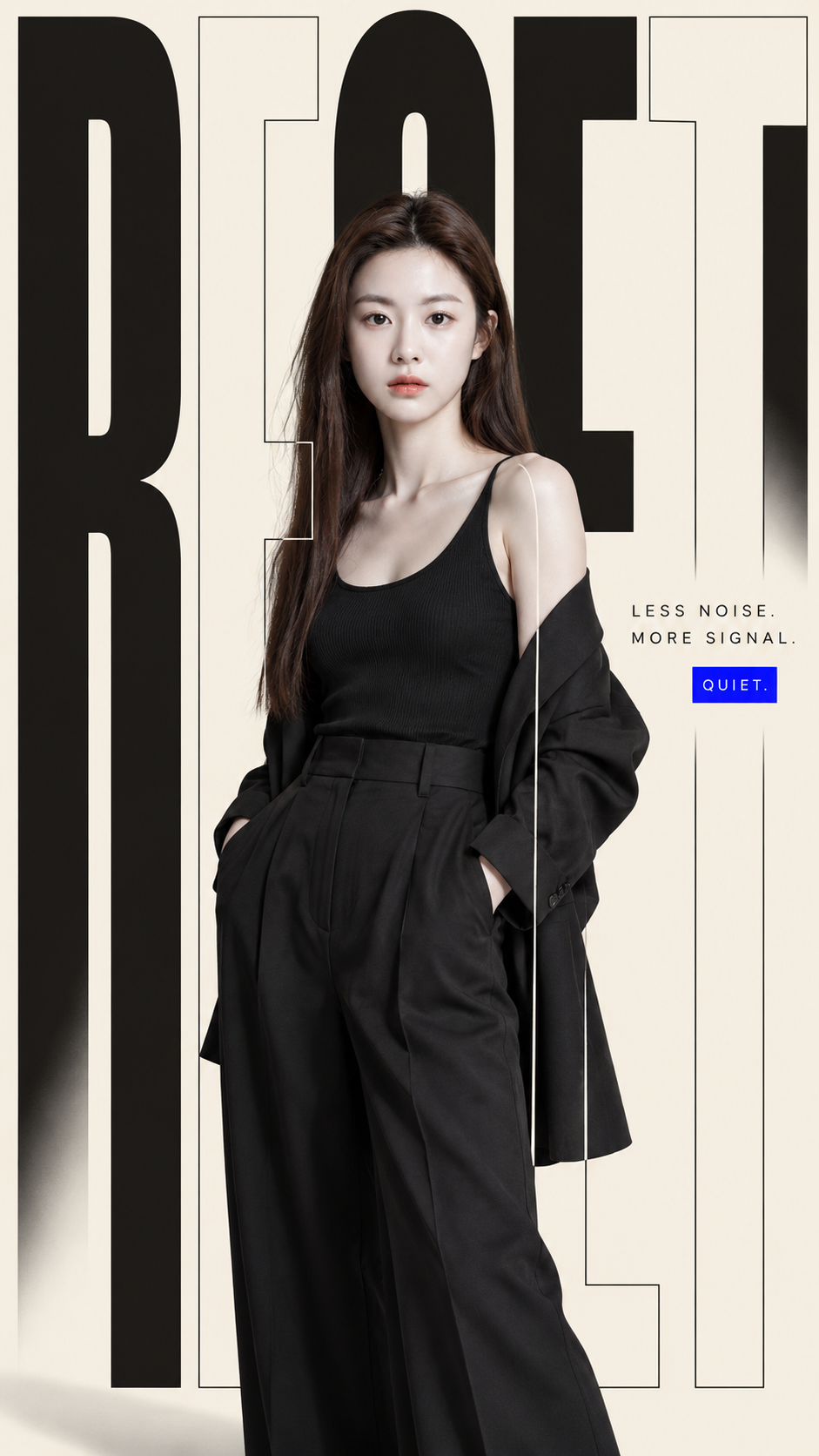 极简高端时尚海报摄影排版