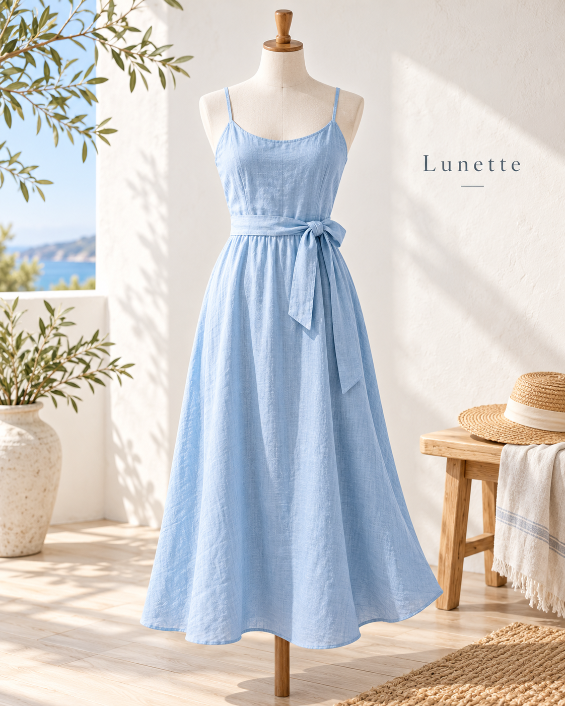 清新夏日女裙电商详情视觉 — AI image creation