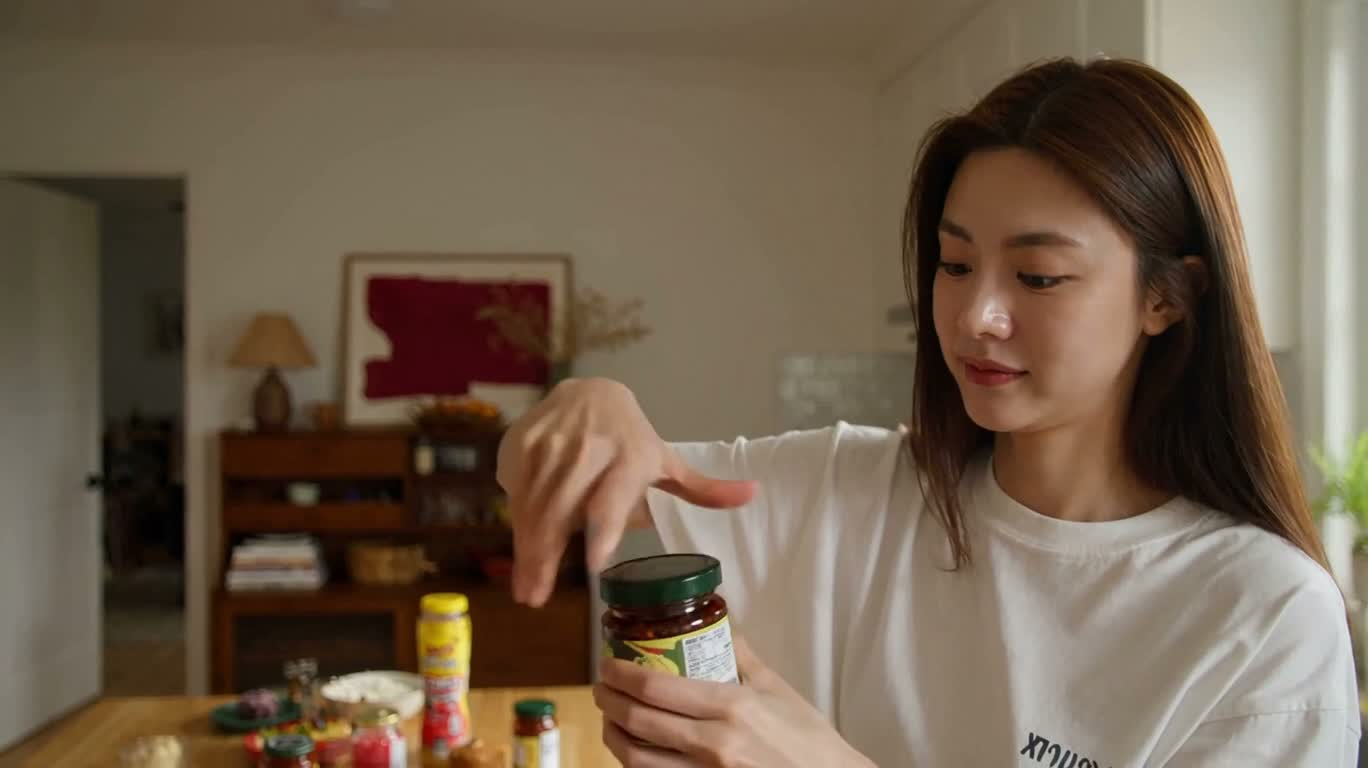 厨房里的辣酱惊喜