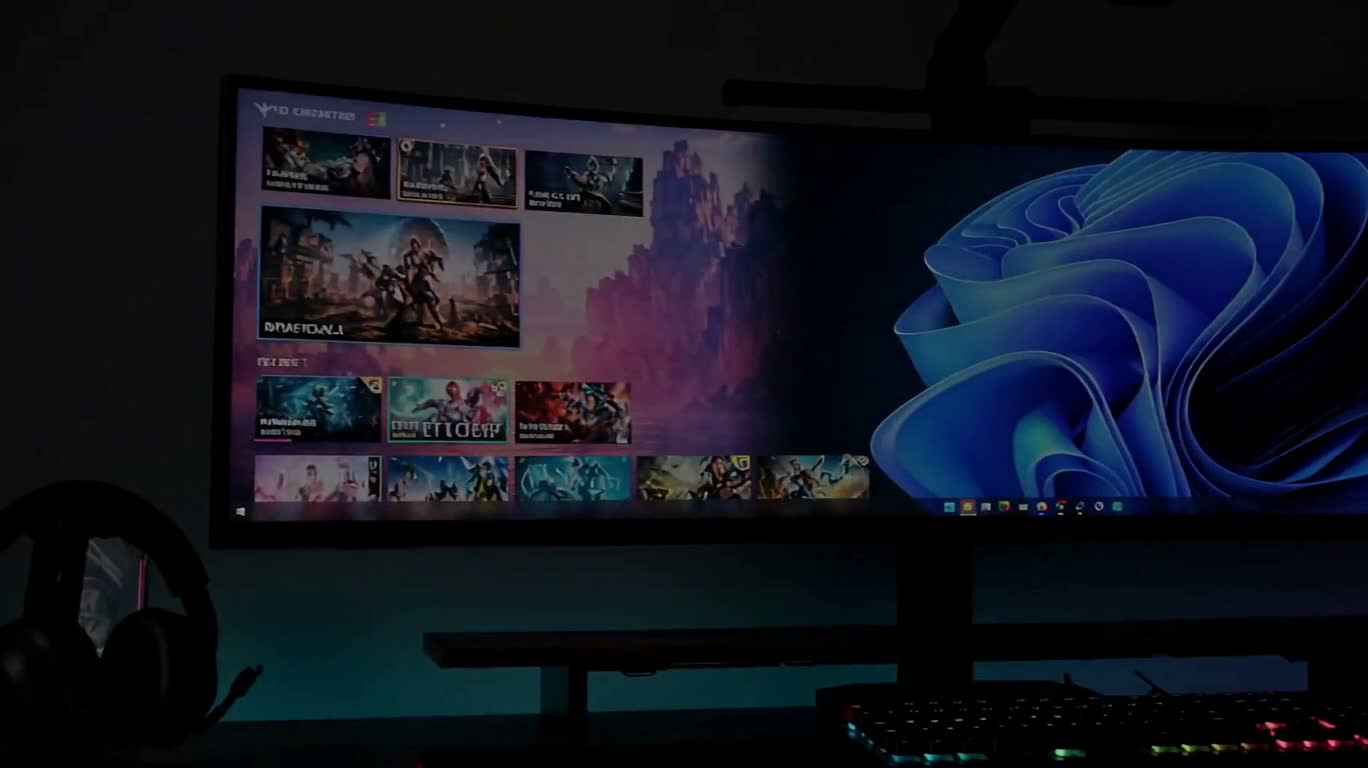 霓虹电竞战台展示 — AI video creation