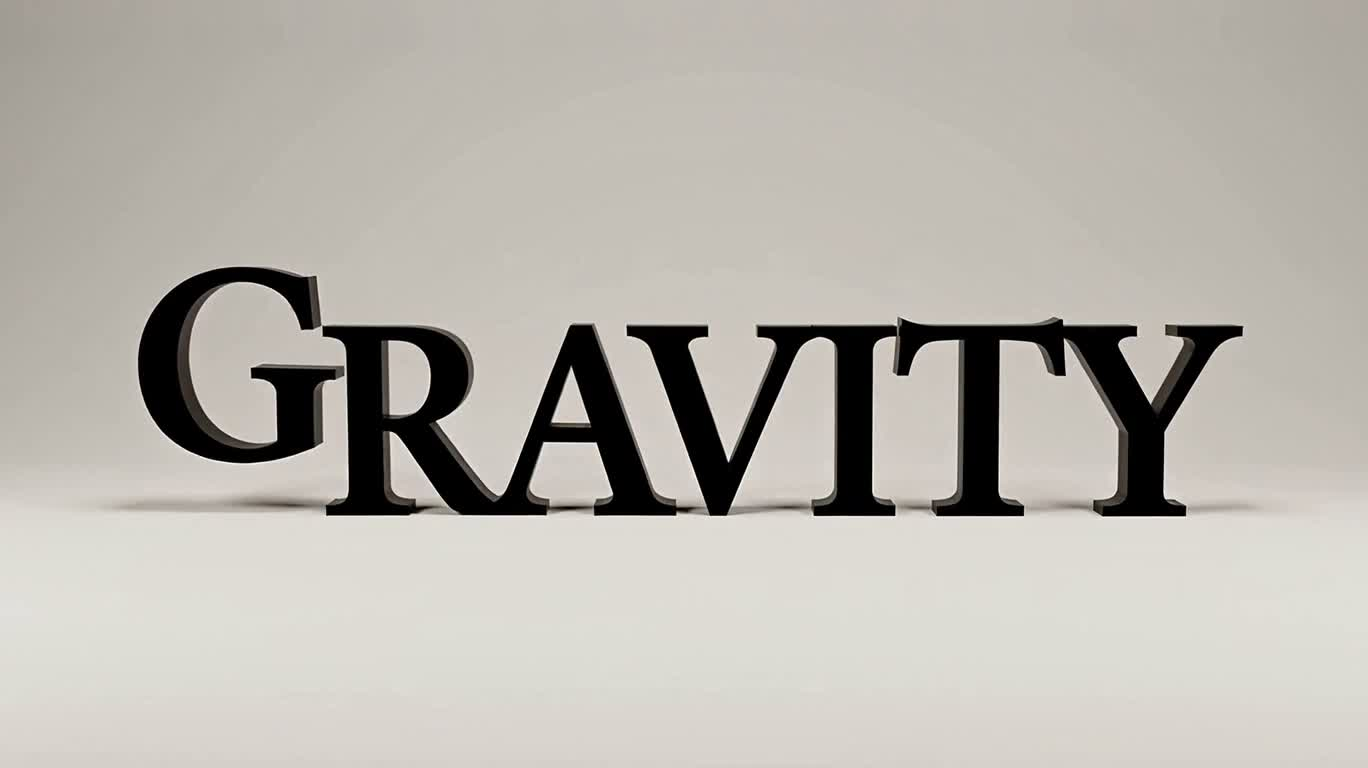 Le théâtre alphabétique à gravité inversée — AI video creation
