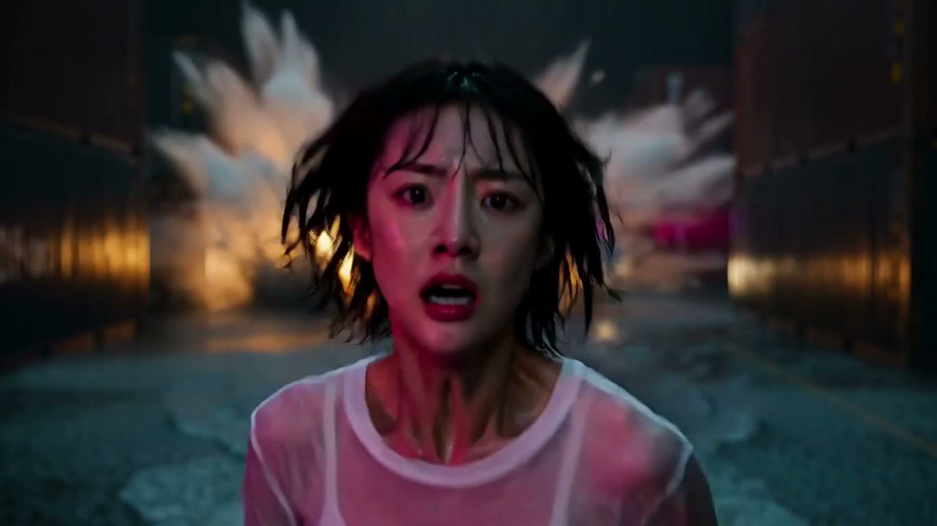 暴雨末日逃生与巨鲨袭击 — AI video creation