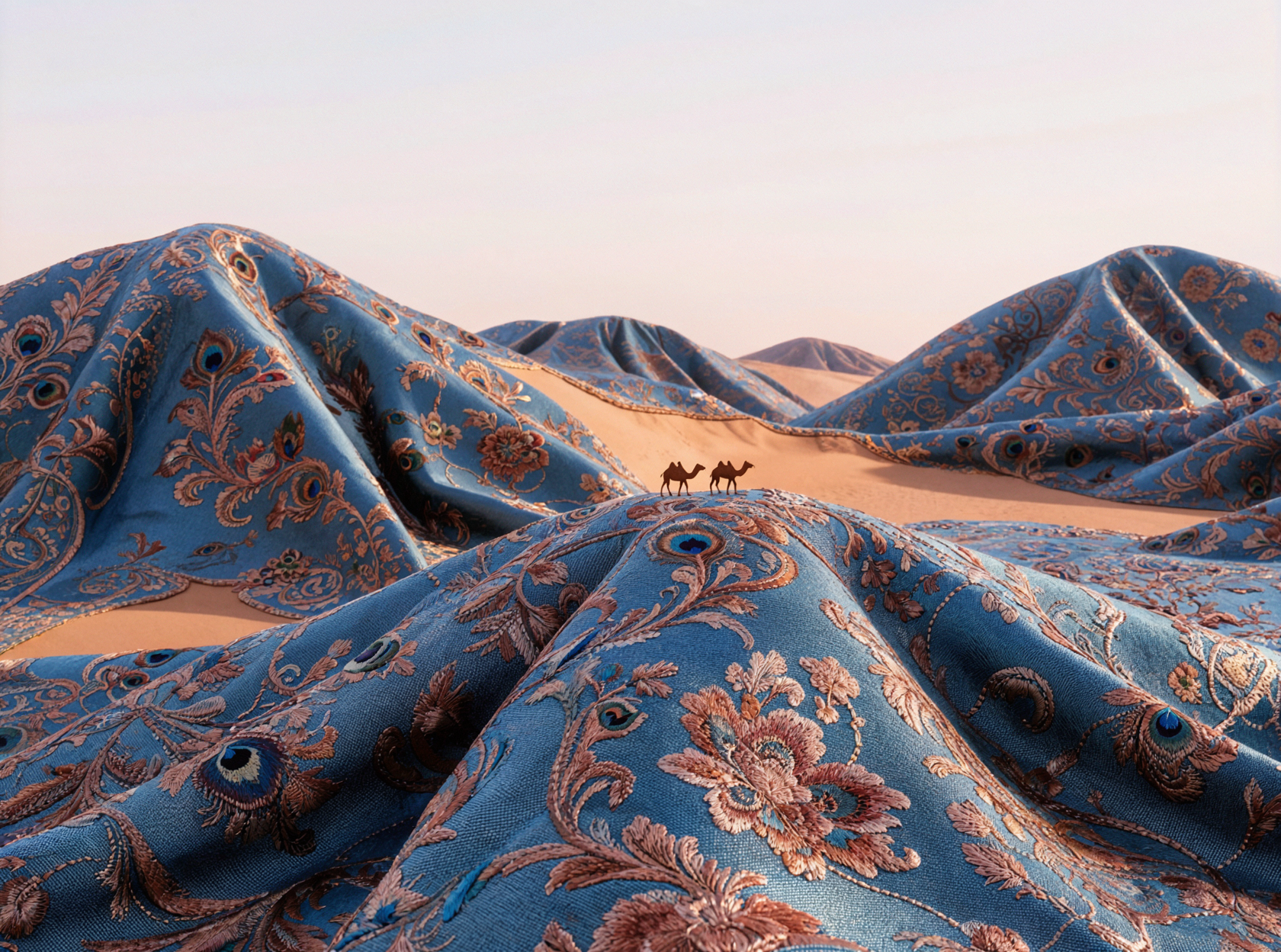 锦缎沙丘 · 建筑杂志 — AI image creation