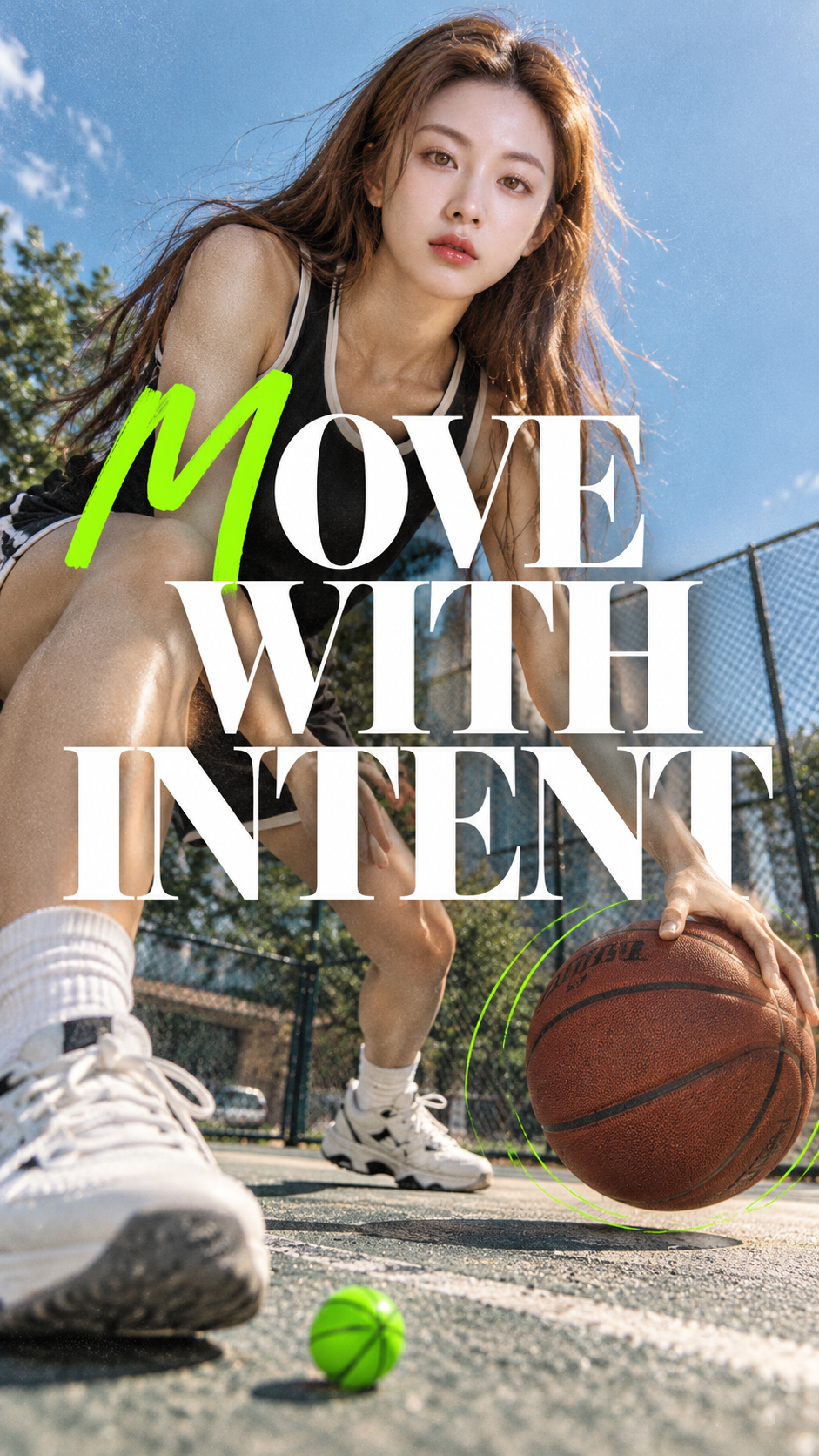 Acid Green Handwritten Lettering Lifestyle Editorial Poster