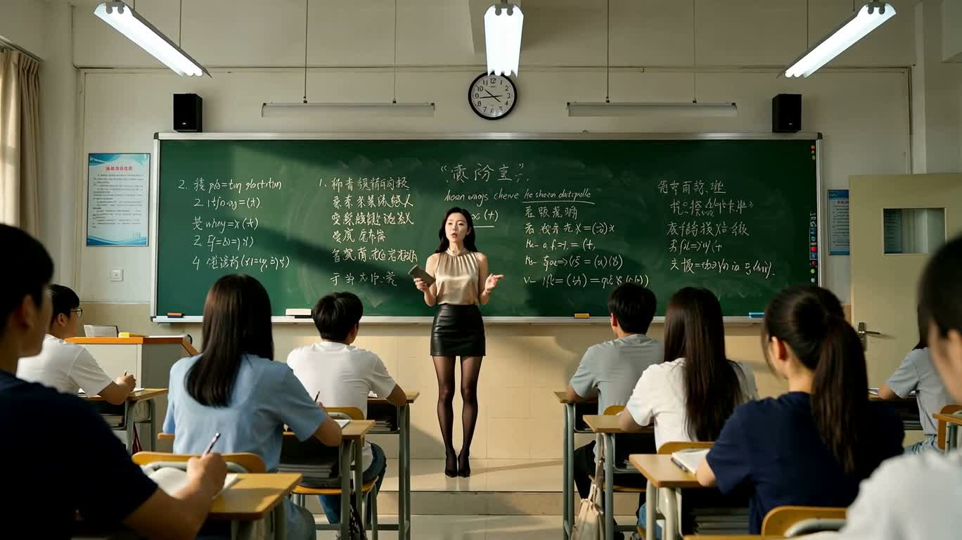 大学课堂上的语法教学 — AI video creation