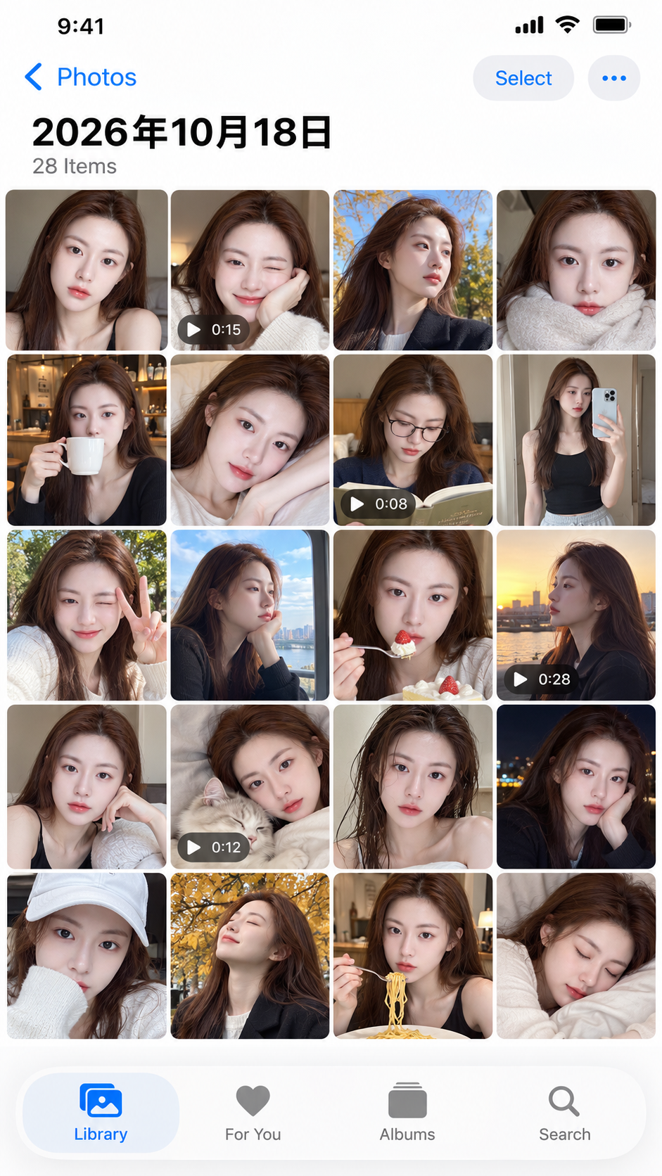 iPhone 앨범 속의 하루