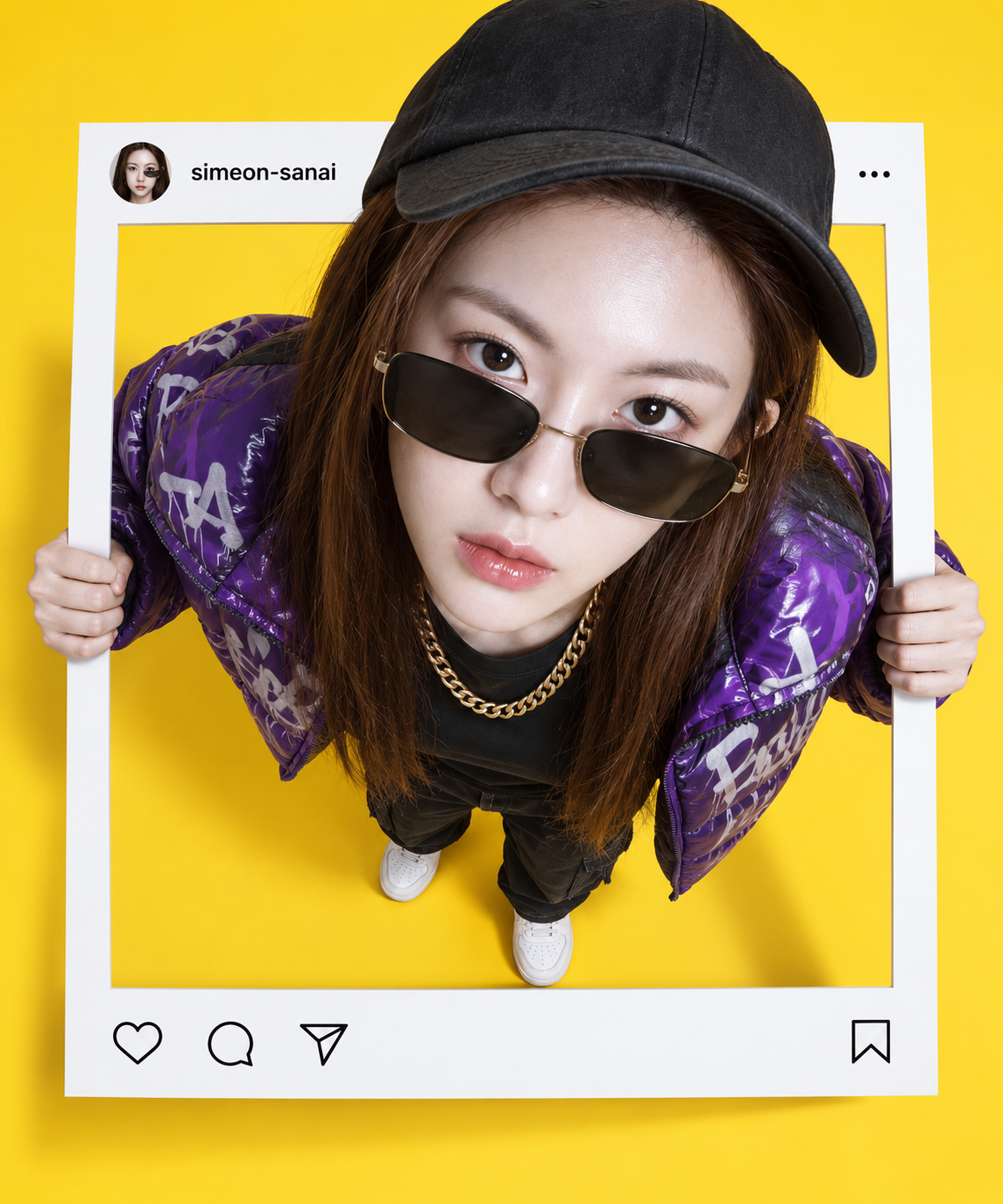 Фигуры, вырывающиеся из рамок постов Instagram