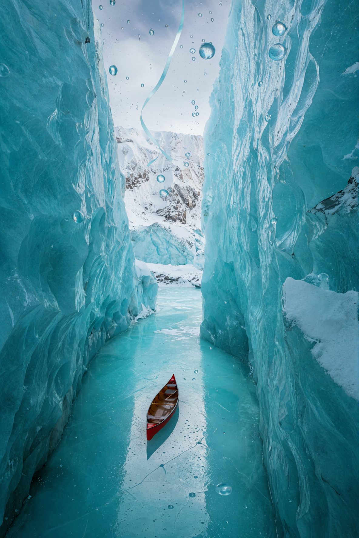 Glacier Canoe · Architecture Magazine — AI image creation
