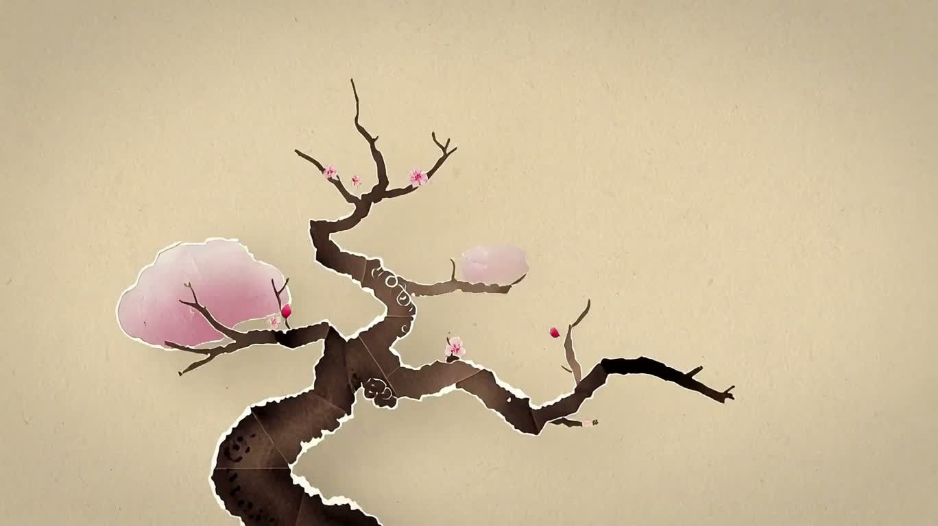 四季纸艺日本风景之旅 — AI video creation
