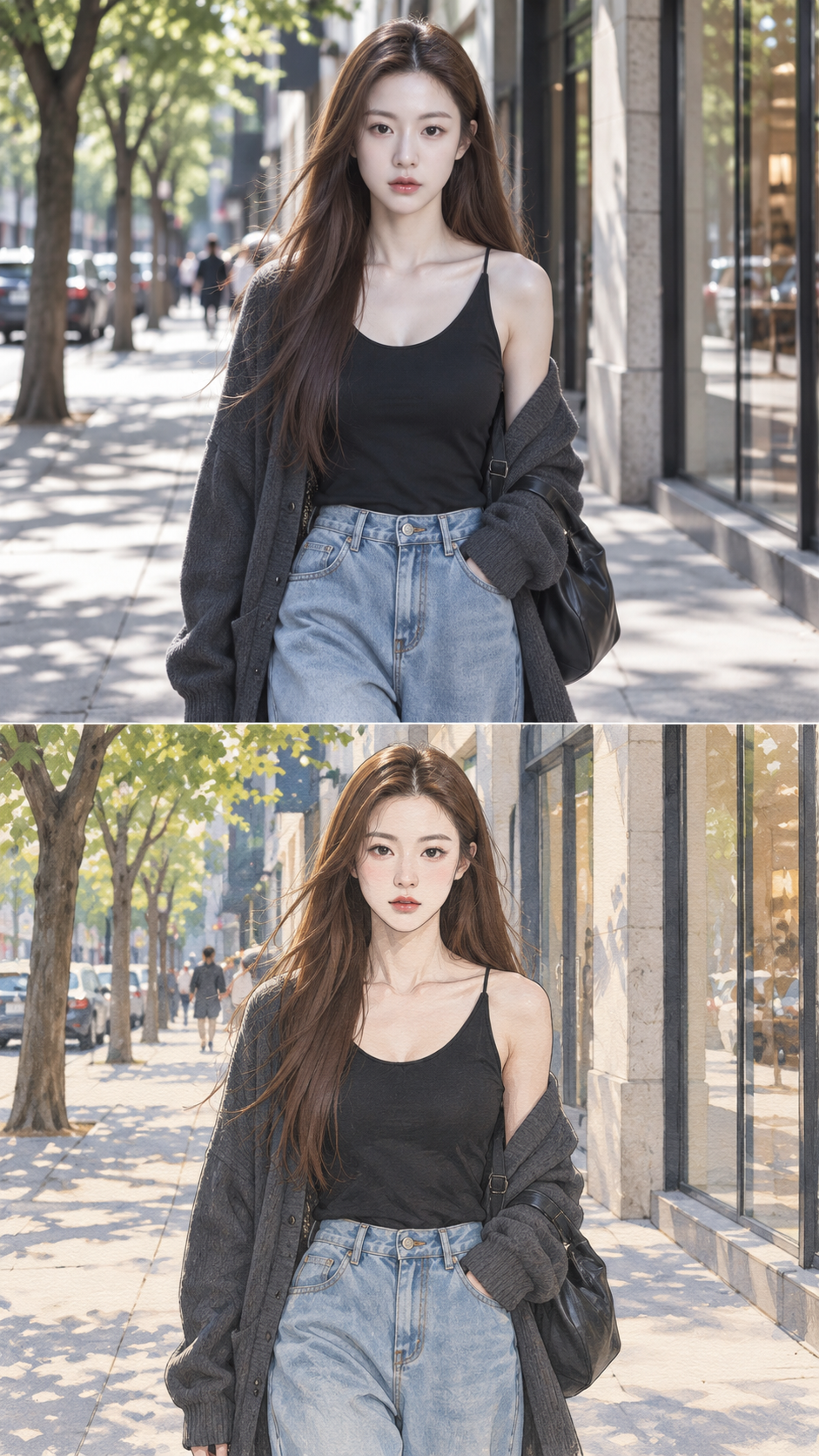 스트리트 포토와 일러스트의 쌍둥이