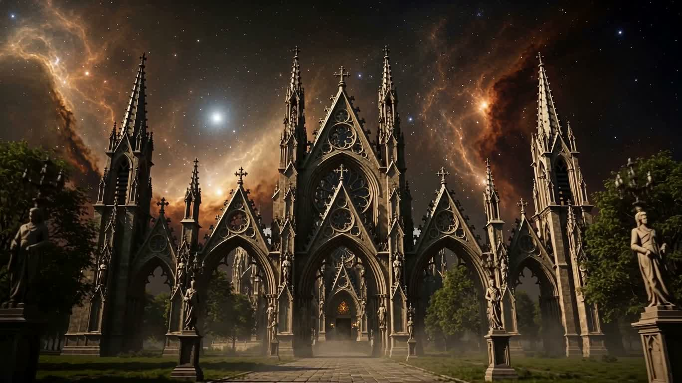 Thánh đường Gothic giữa các vì sao ngày tận thế