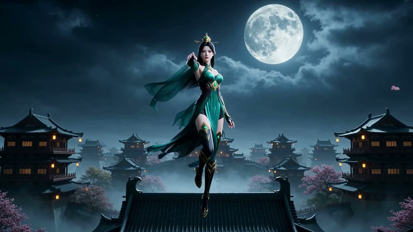 月下碧刃除魔 — AI video creation