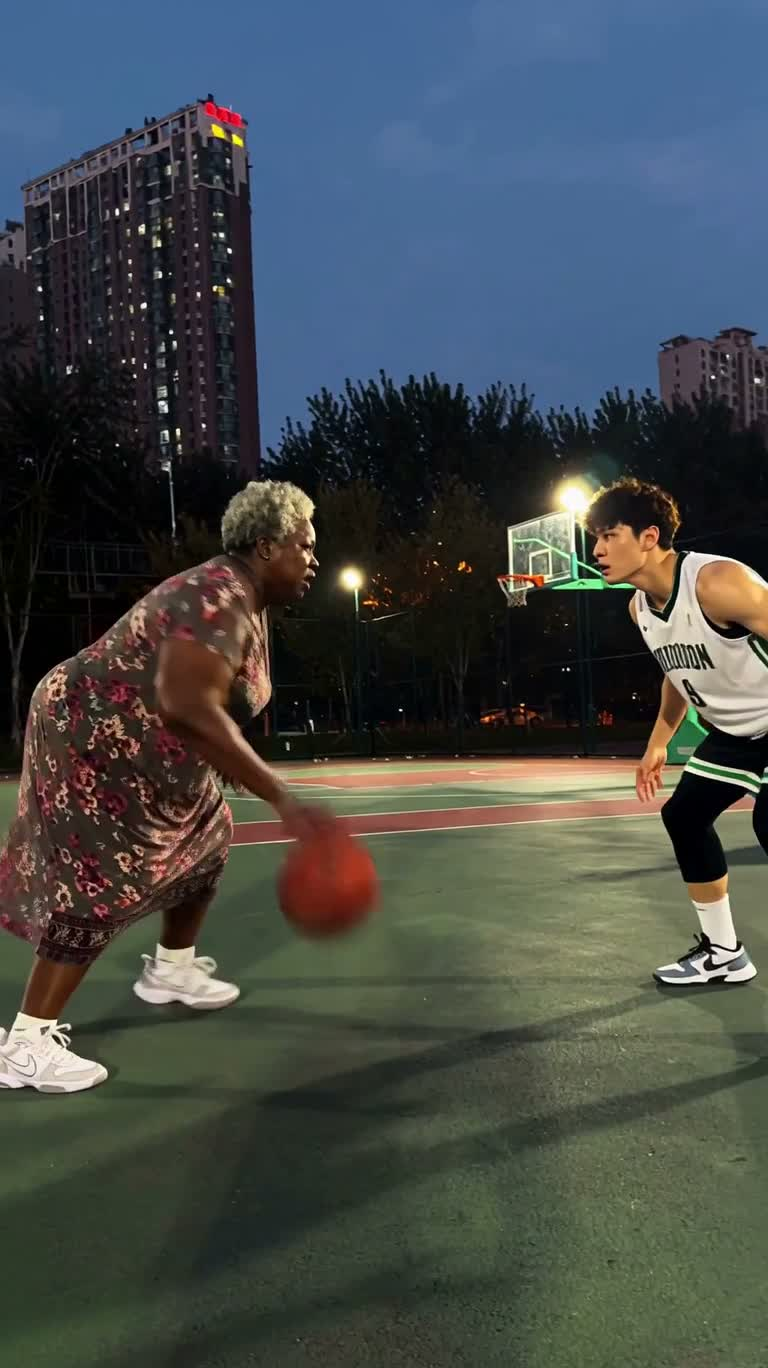 暮色球场的逆袭扣篮