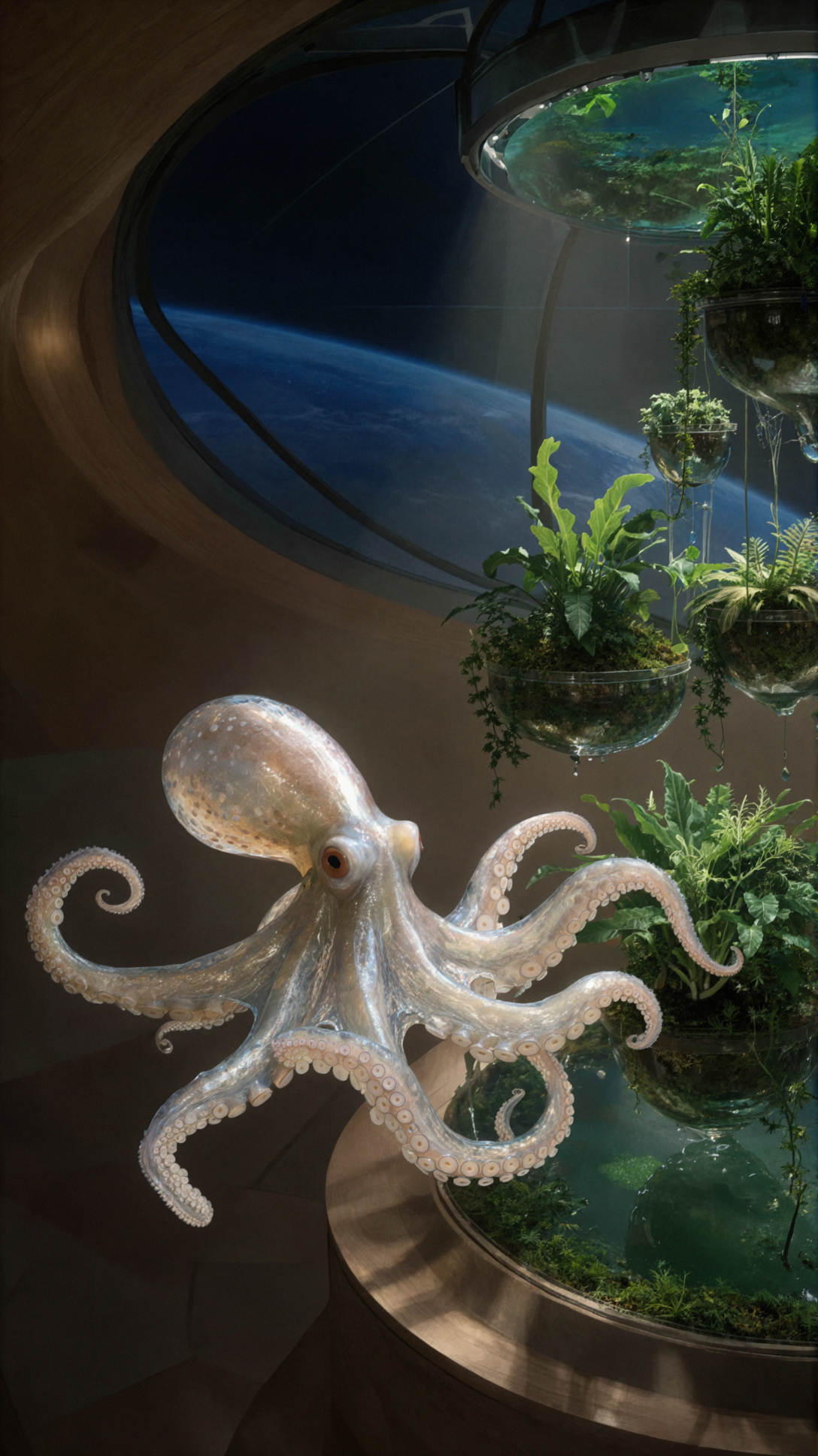 Space Octopus Greenhouse · Fantasy Concept
