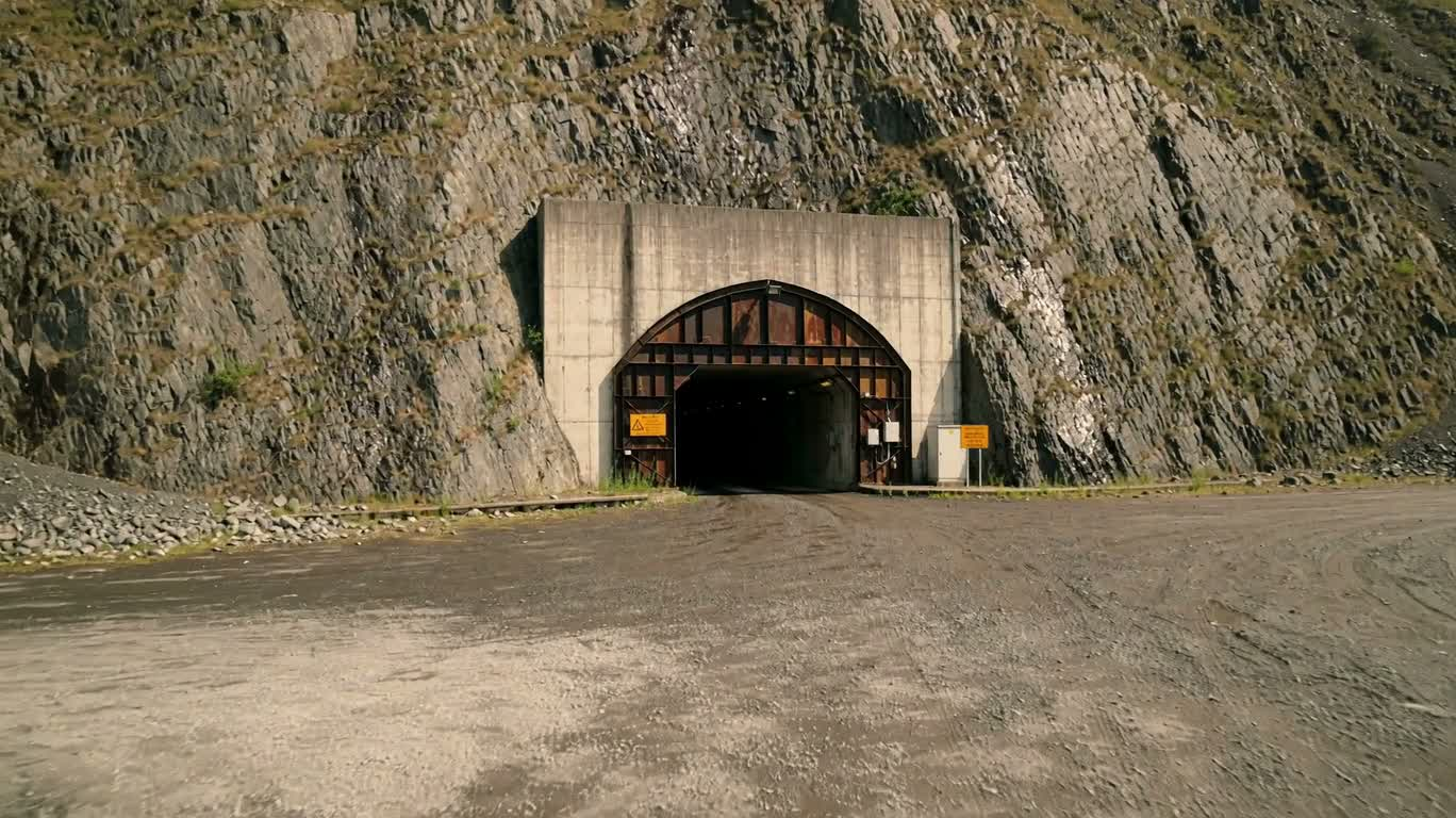岩壁隧道入口