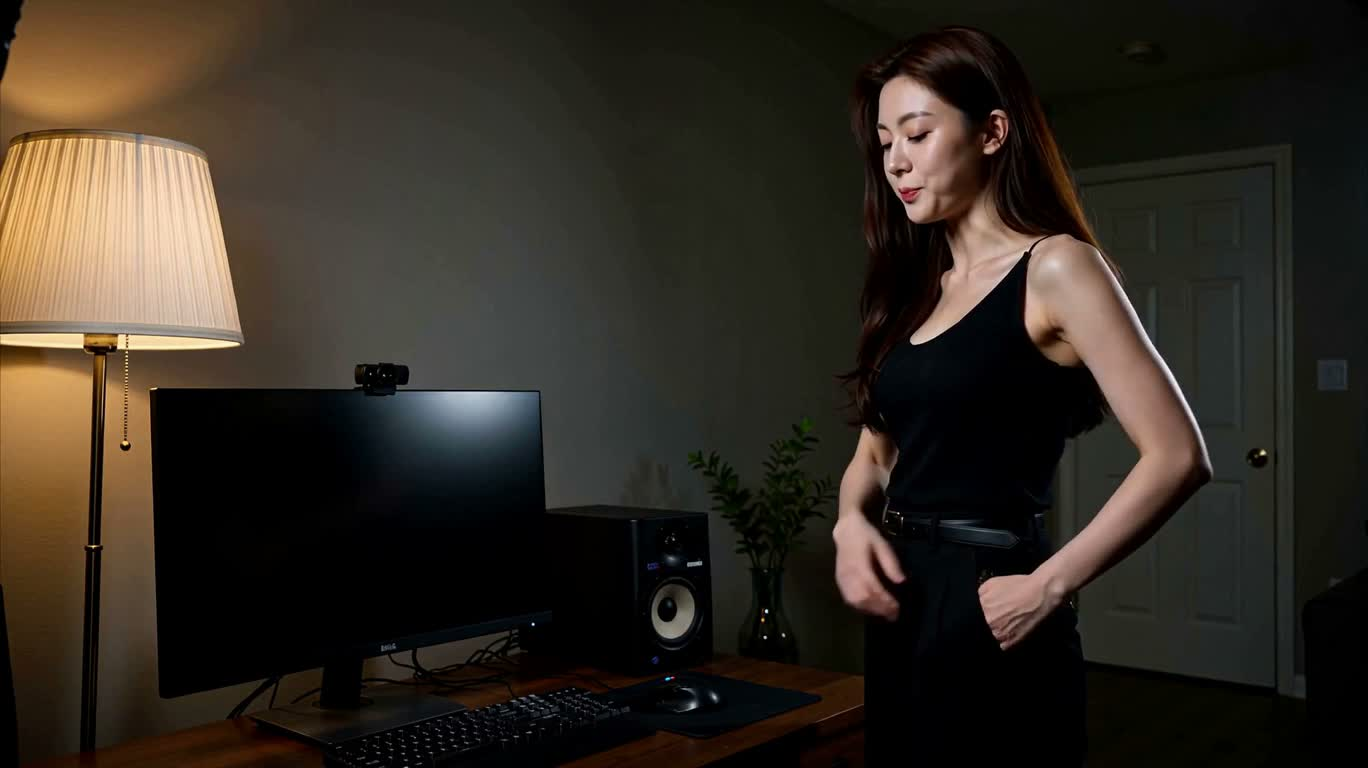 绿光咒语与阴森笑声 — AI video creation