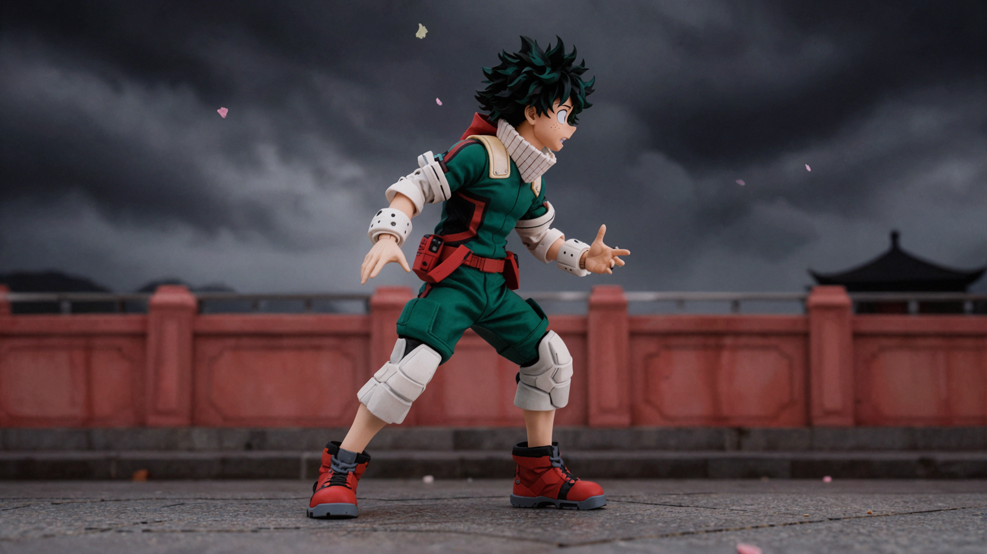 Izuku Midoriya · Tư thế đón gió · Chân dung môi trường — AI image creation