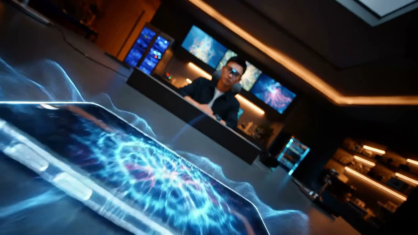 霓虹未来无缝连接交响曲 — AI video creation