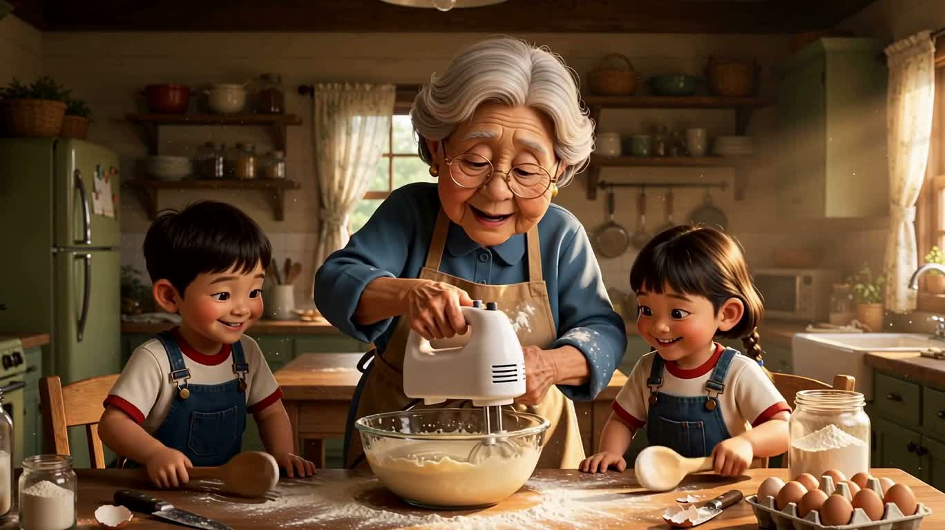 Сюрприз из теста на тёплой фермерской кухне
