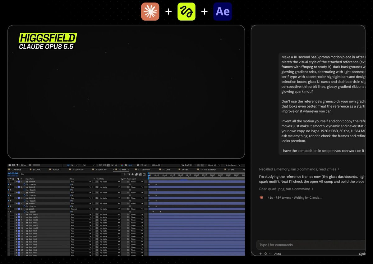 After Effects制作的产品发布视频 — AI video creation