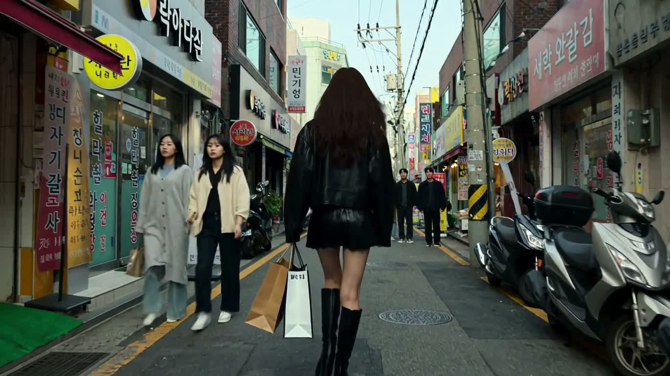首尔小巷的冷静反击 — AI video creation