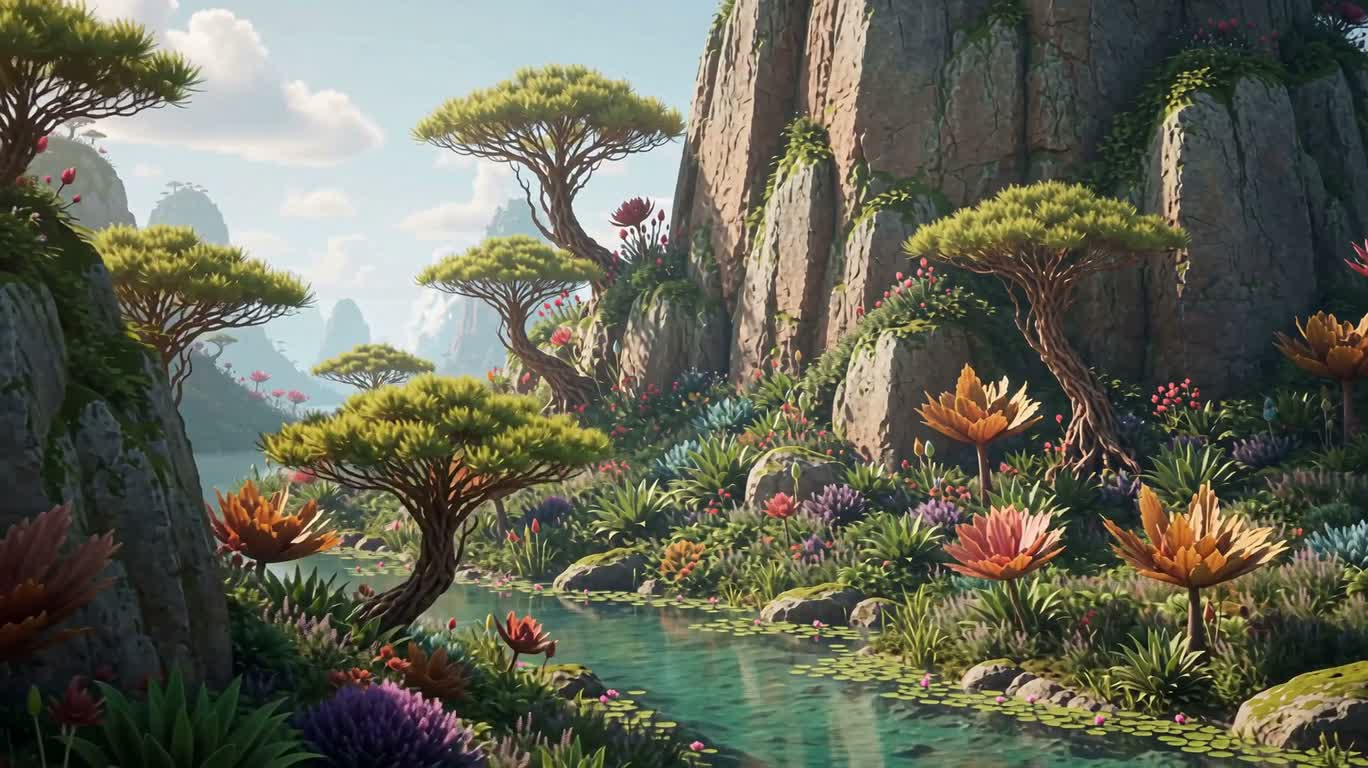 Merveilleux paysage naturel extraterrestre