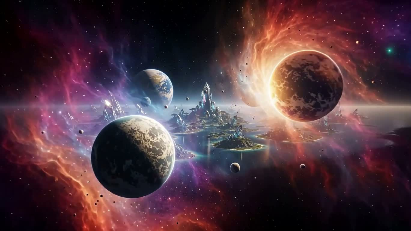 星間の宝物の不思議な世界 — AI video creation