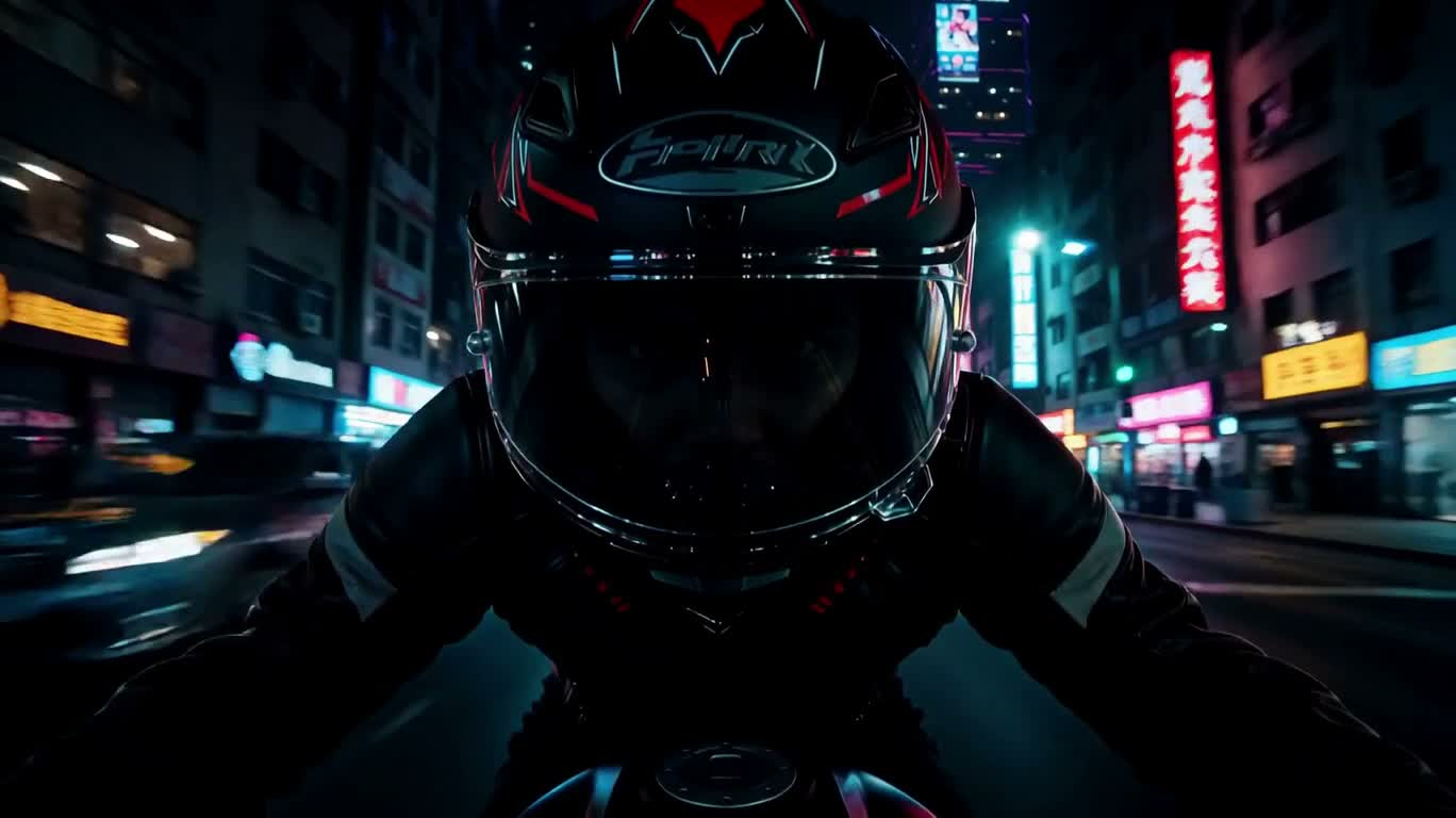 Neon City Speedy Ride — AI video creation
