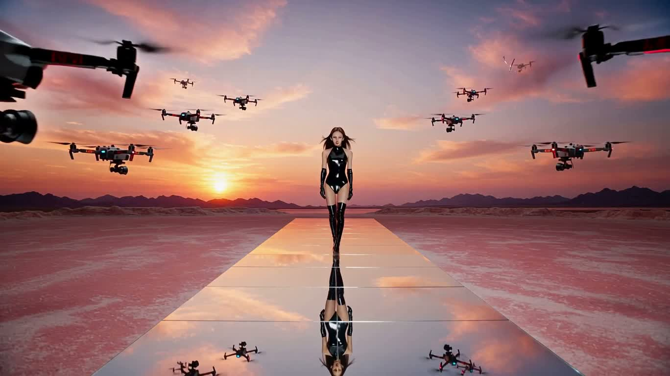 暮色天桥上的终场宣言 — AI video creation