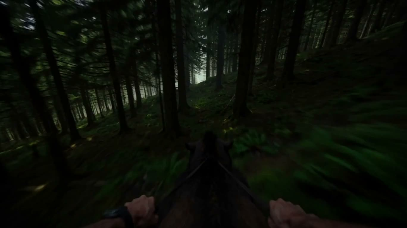 Leap into the Cloud Valley from the Shadow Forest — AI video creation