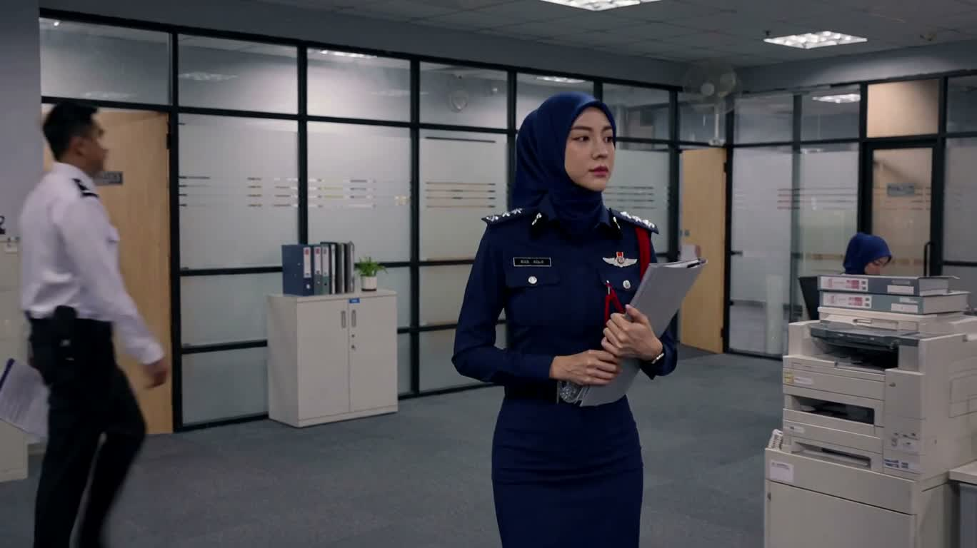 吉隆坡警署中的马来西亚女警 — AI video creation