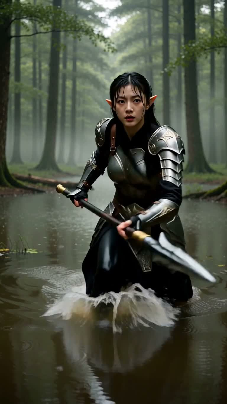 雨林精灵战士的悲剧伏击 — AI video creation