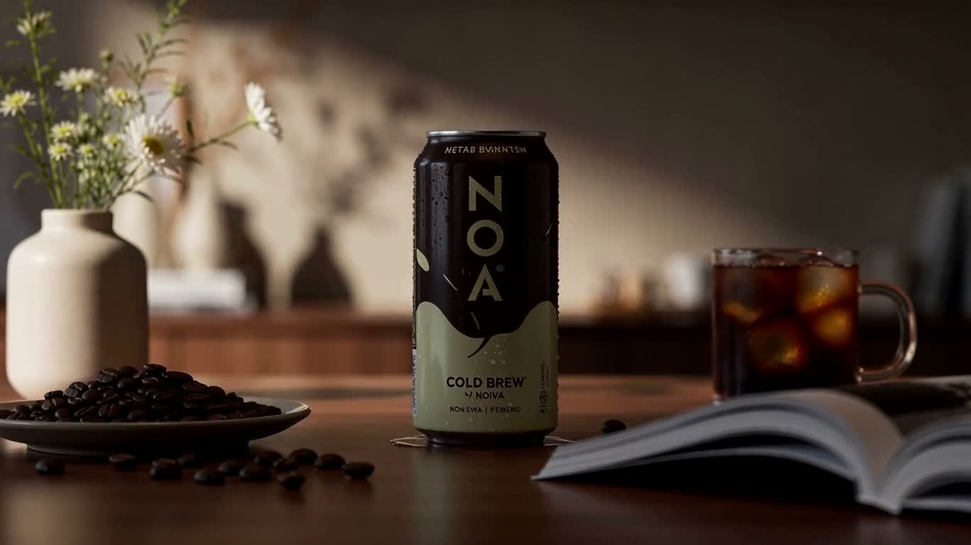 NOVA冷萃咖啡高级商业广告 — AI video creation