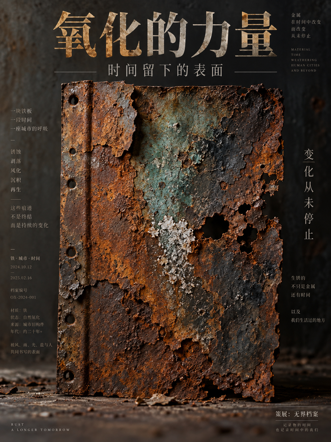 氧化的力量艺术展览海报 — AI image creation