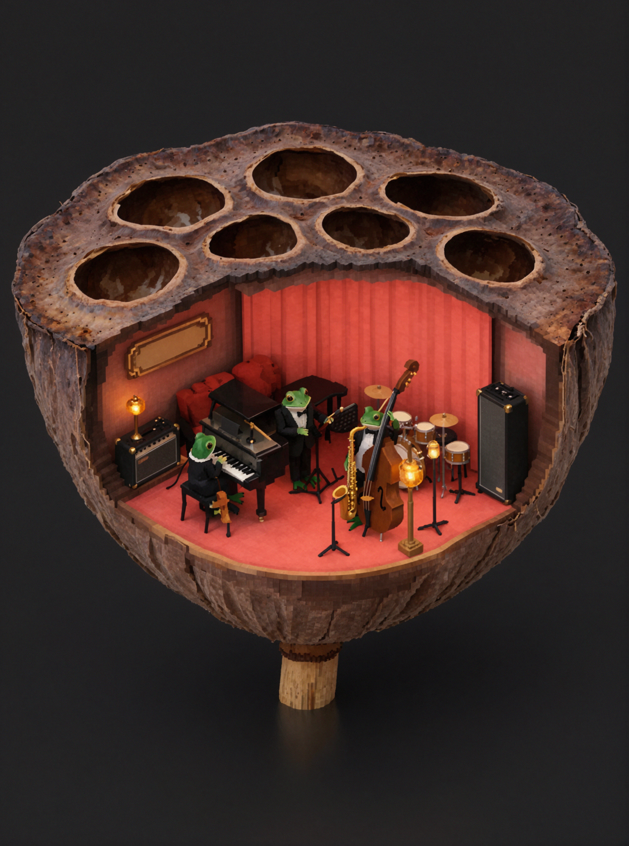 Quán Jazz Ếch · Mô hình Voxel