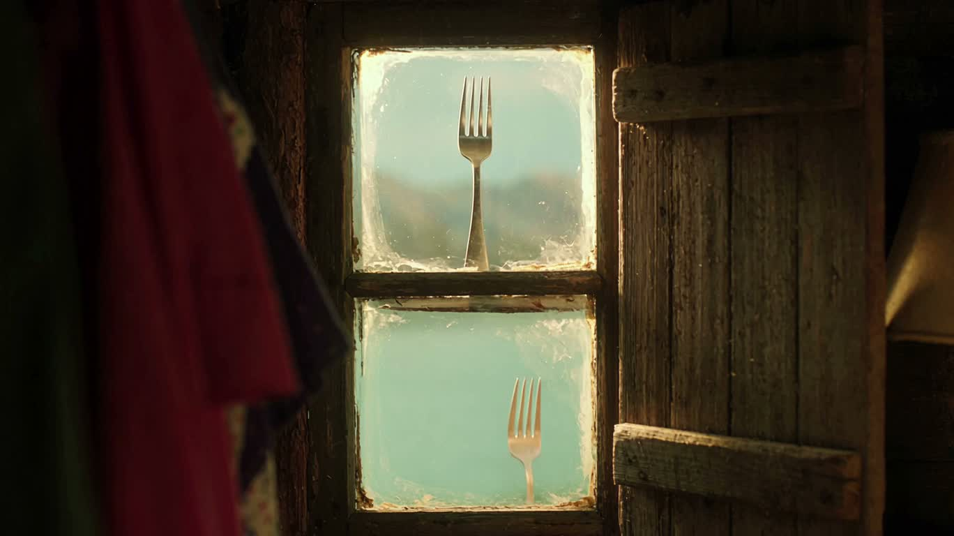 A Fork's Tale in the Window