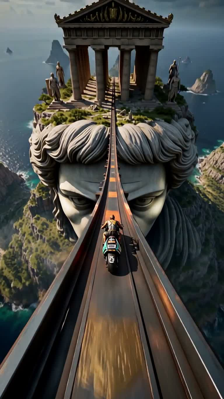 奥德赛神话过山车 — AI video creation