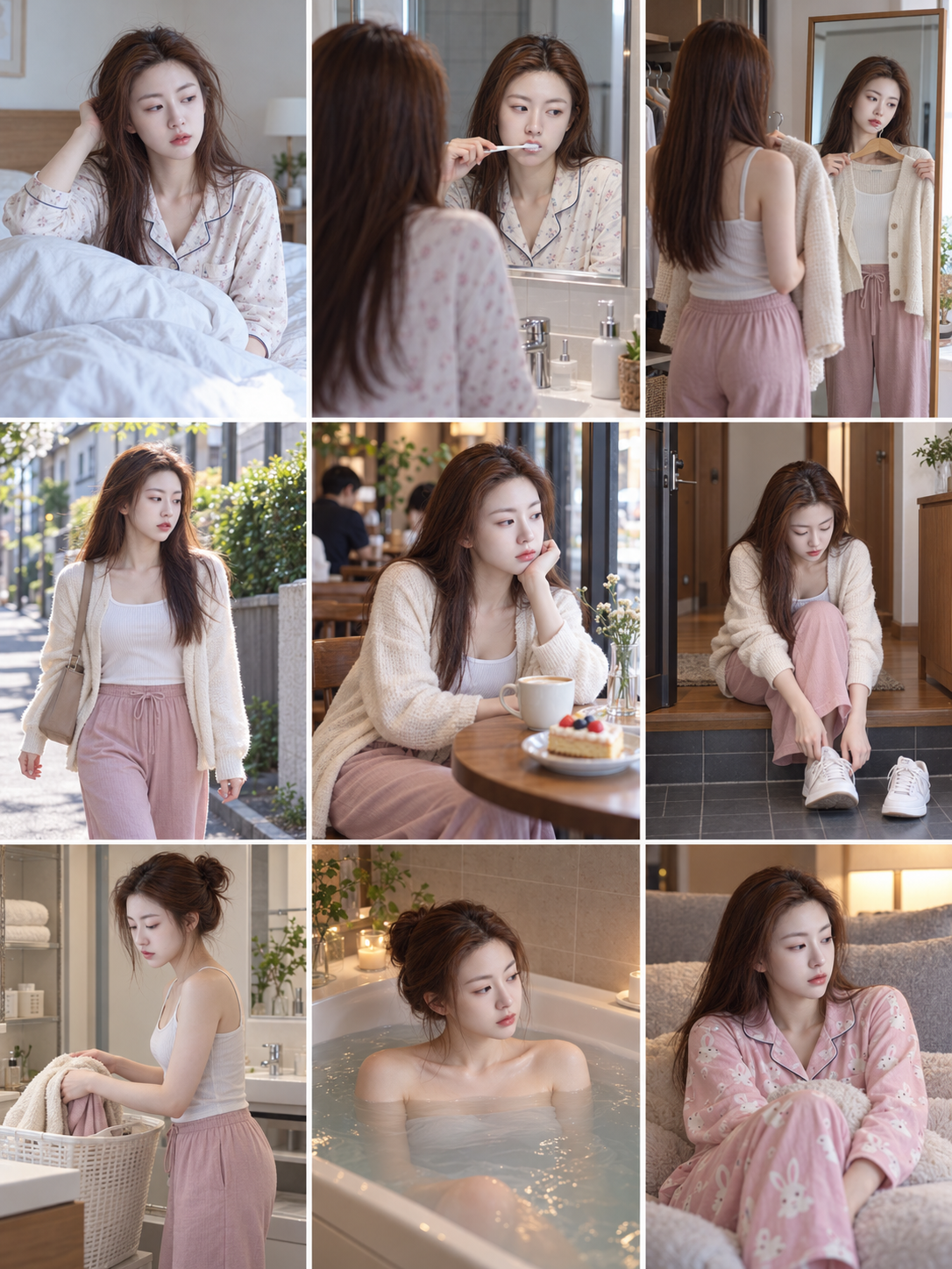 여성의 하루를 담은 아홉 칸 이야기