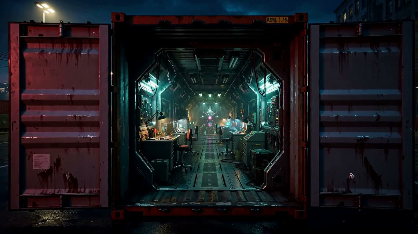Neon Container Otherworld Repair Shop