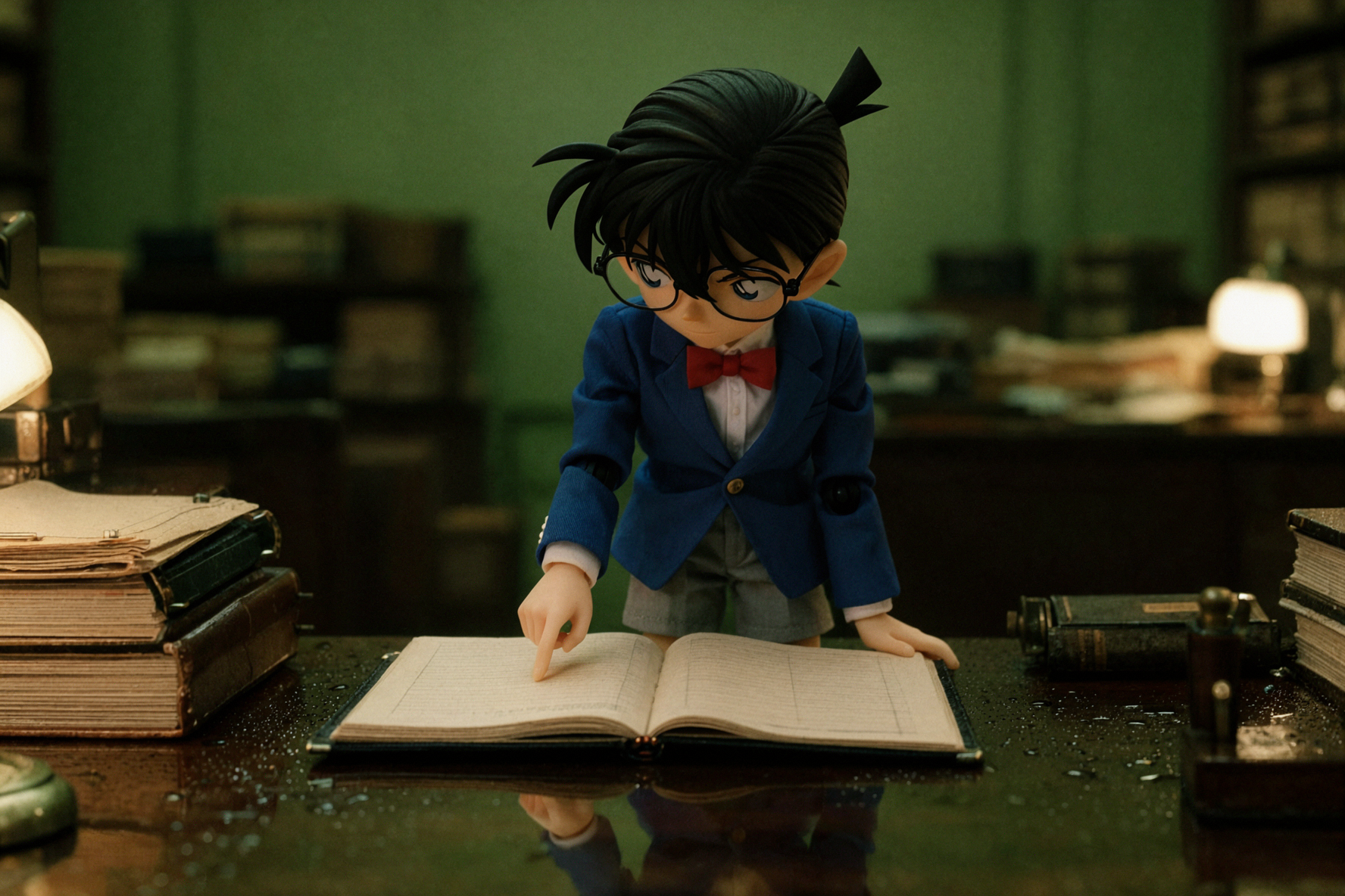 Conan Edogawa · Paper Trail · Color Negative — AI image creation