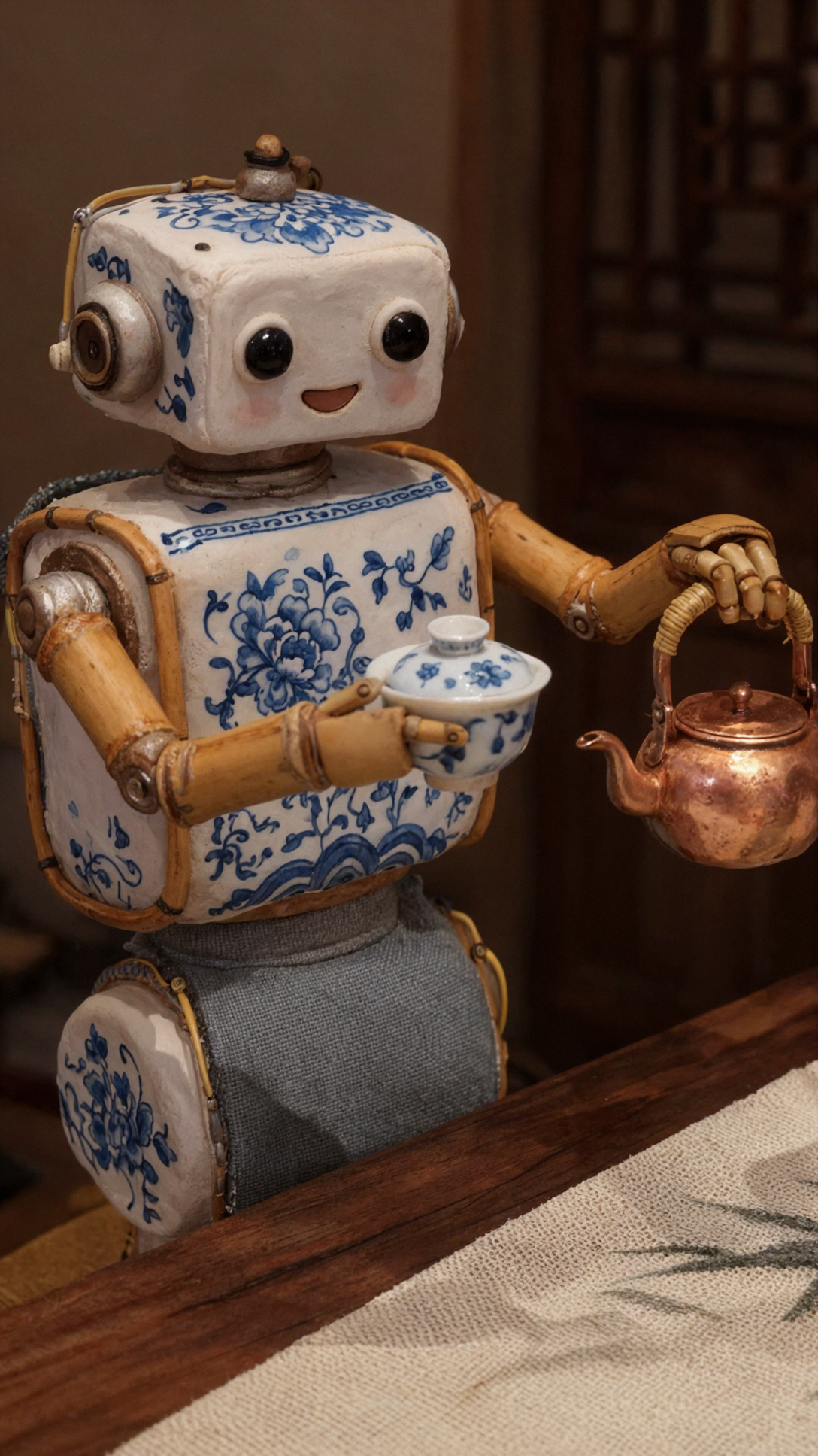 蓝瓷茶机器人 · 黏土定格